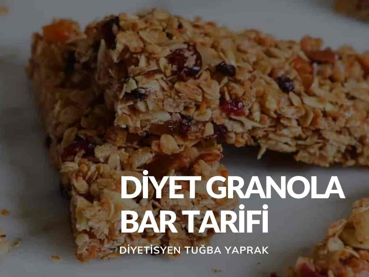Diyet Granola Bar Tarifi